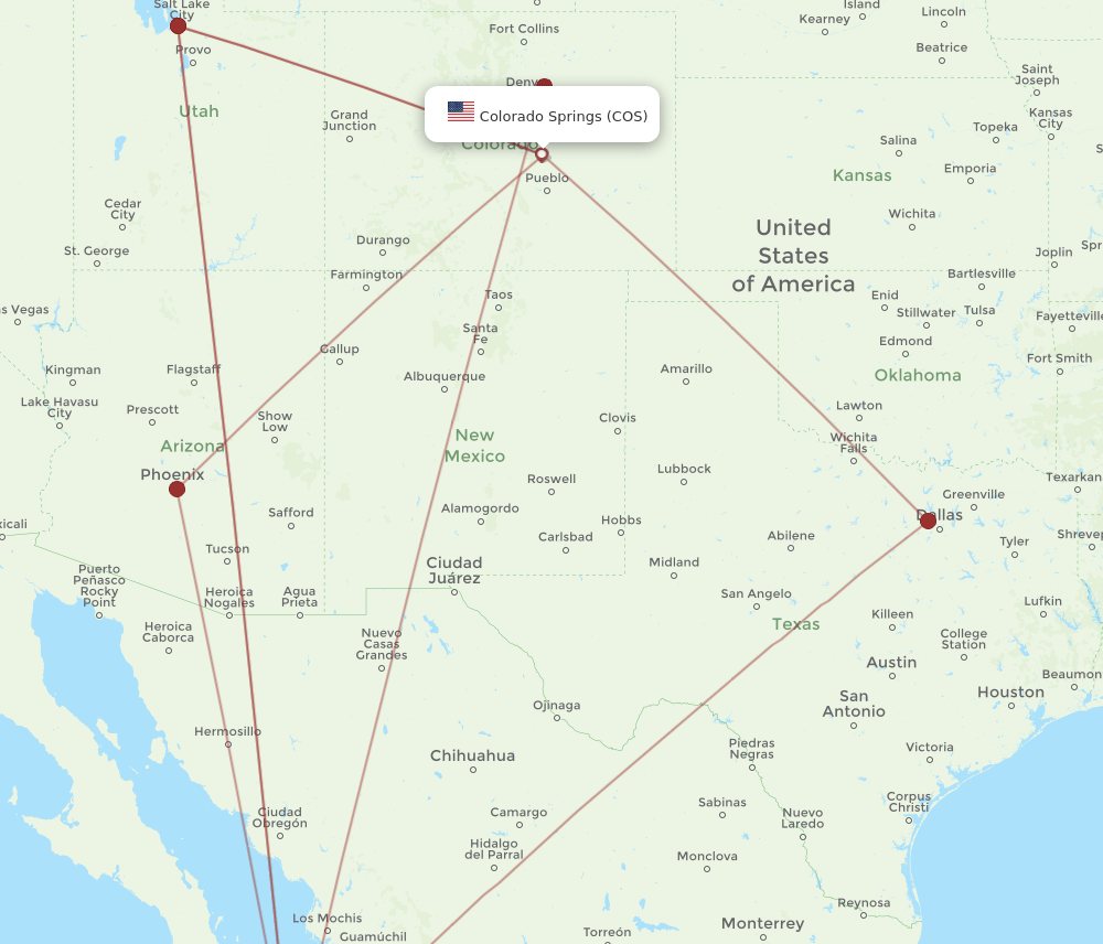 SJD-COS flight routes