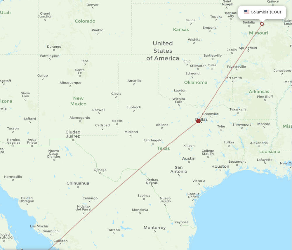 SJD-COU flight routes