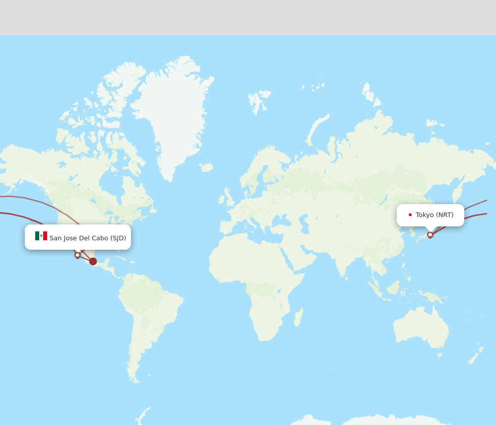 SJD-NRT flight routes