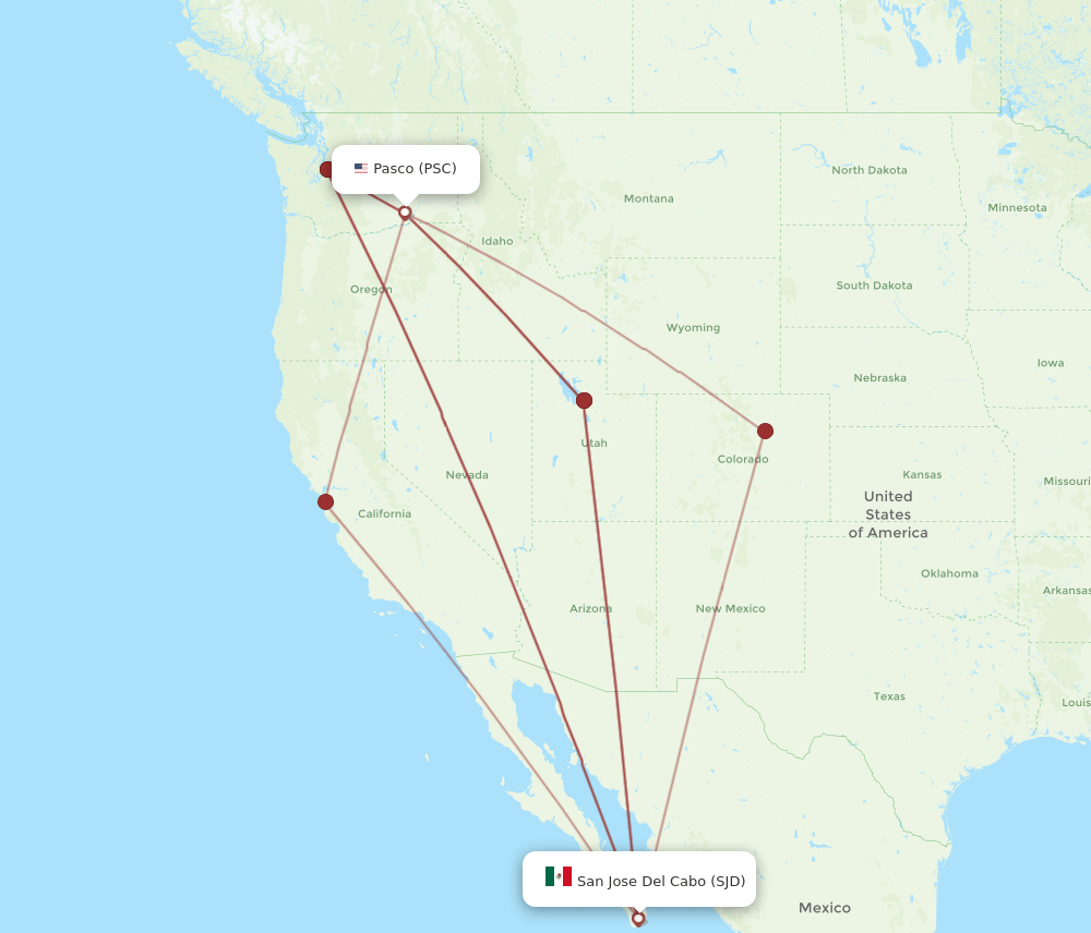 SJD-PSC flight routes