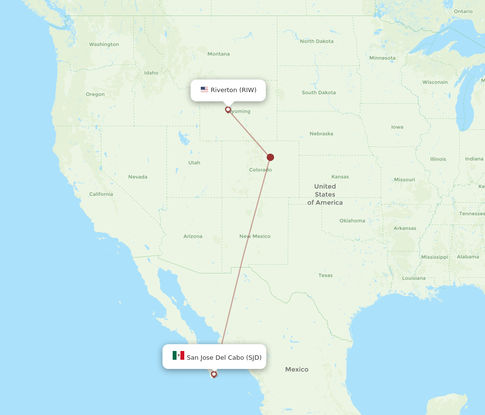 SJD-RIW flight routes