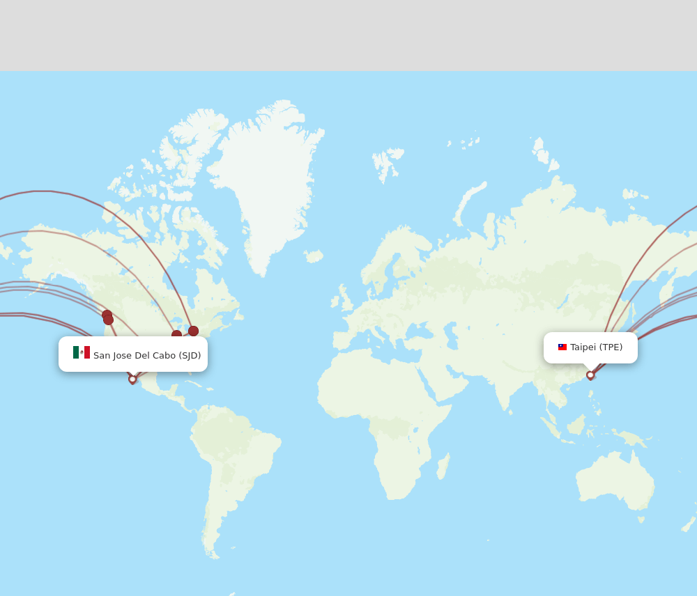 SJD-TPE flight routes