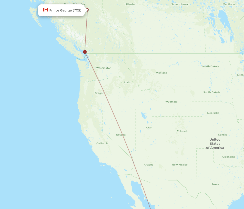SJD-YXS flight routes