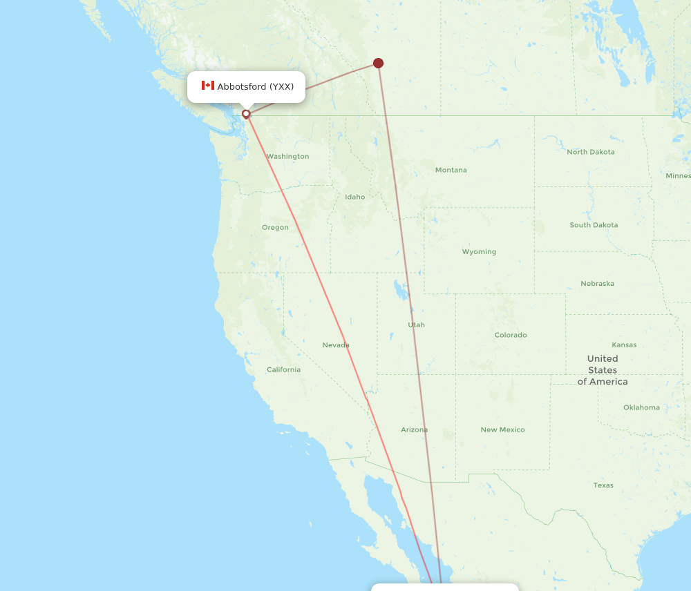SJD-YXX flight routes
