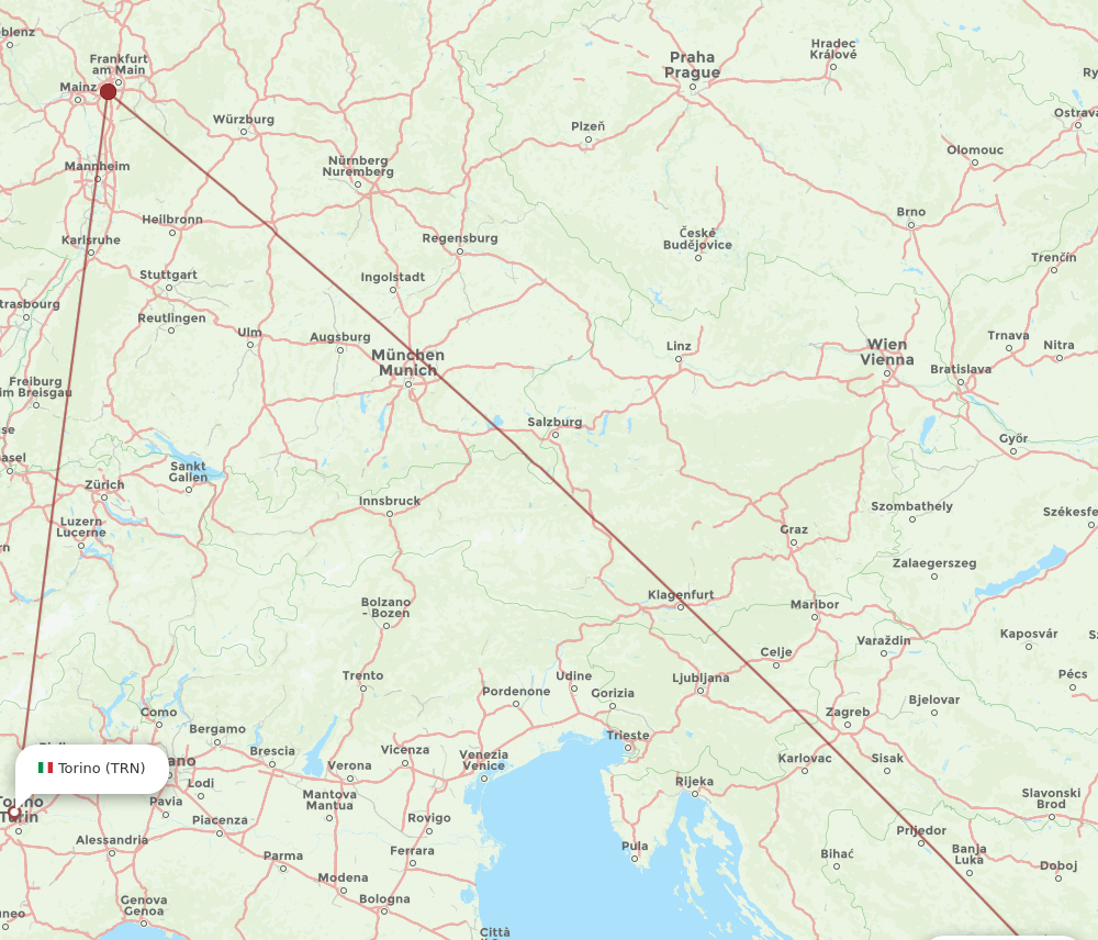 SJJ to TRN flights and routes map
