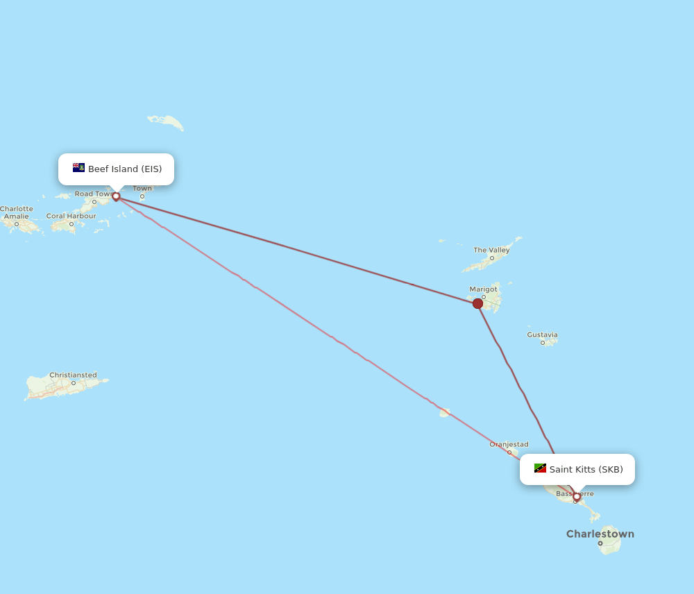 SKB-EIS flight routes