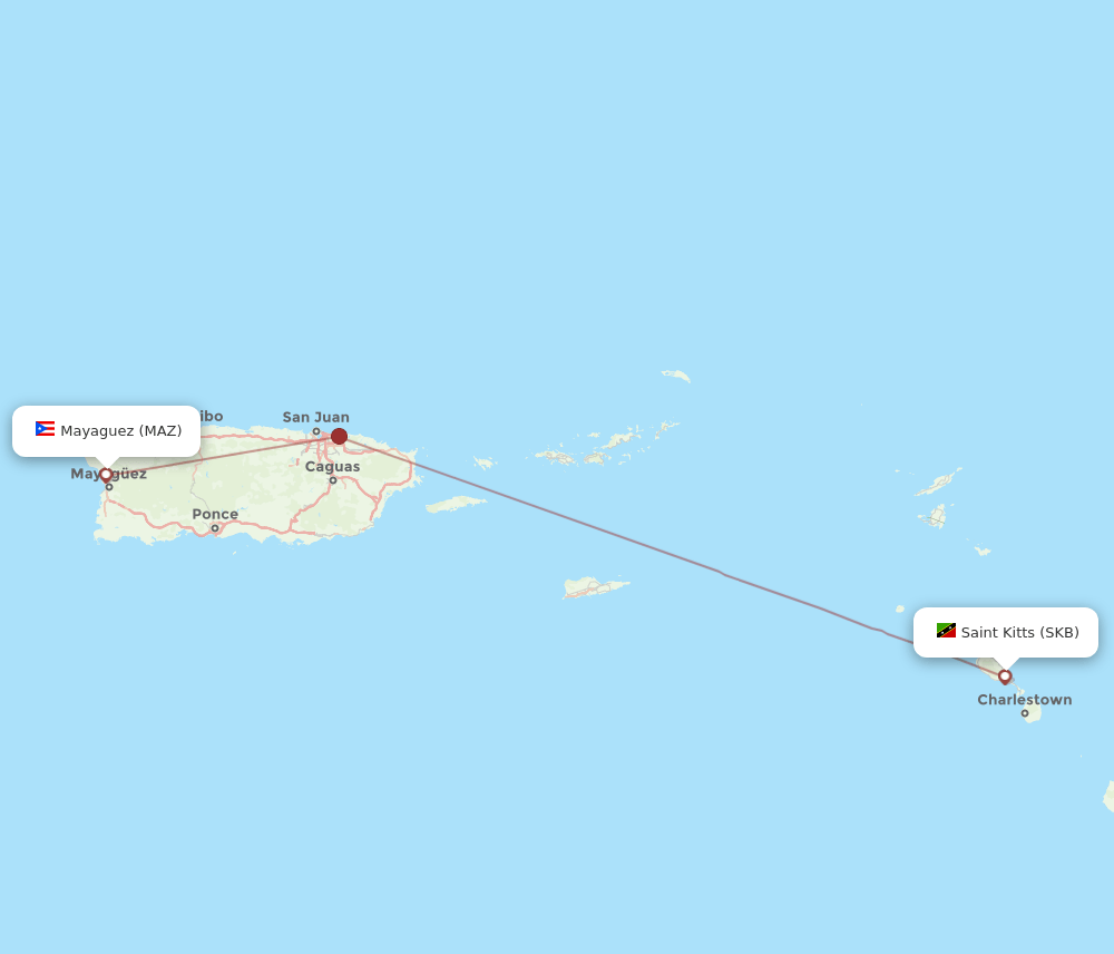 SKB-MAZ flight routes