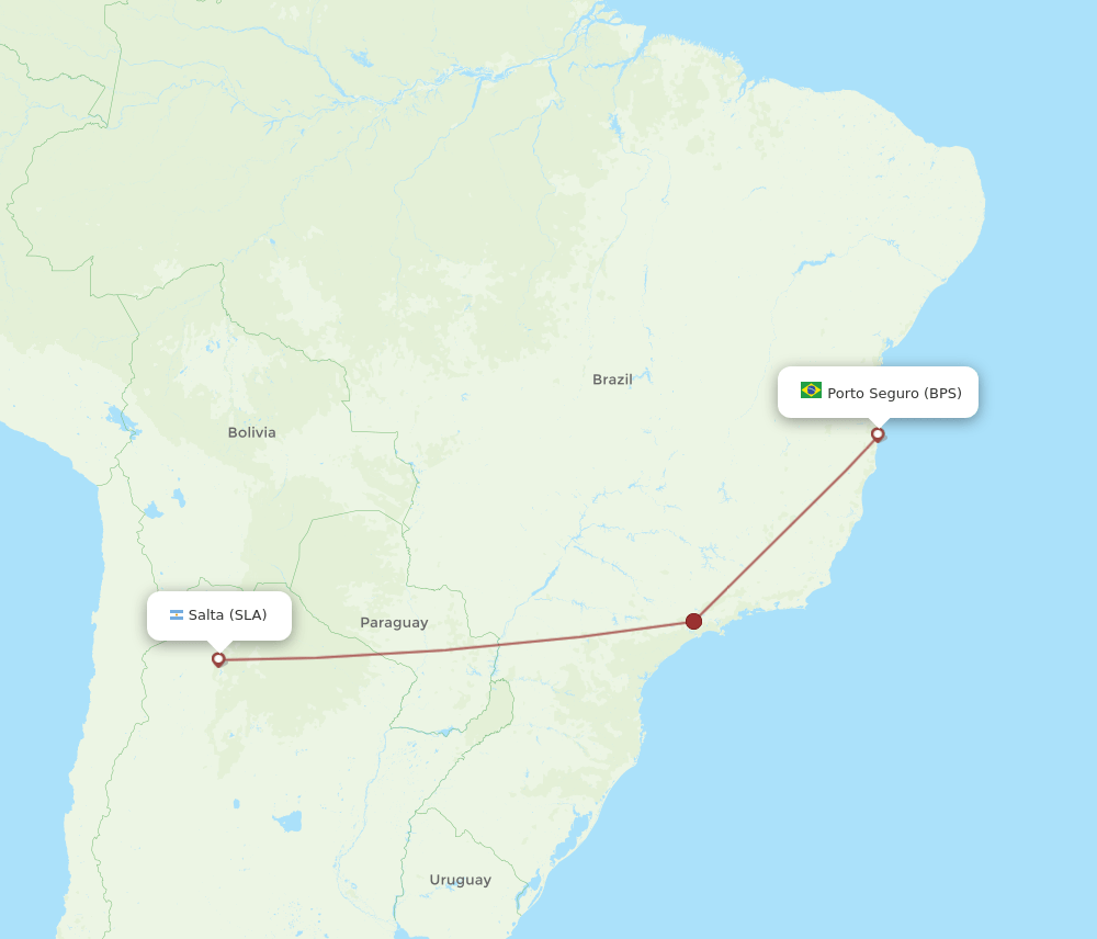 SLA-BPS flight routes