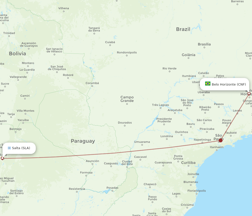 SLA-CNF flight routes