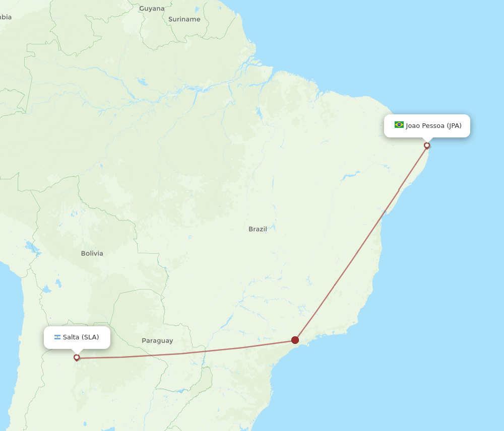 SLA-JPA flight routes