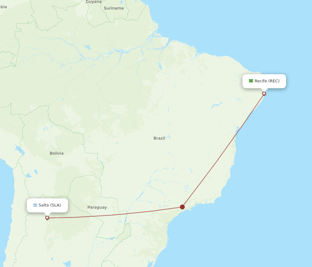 SLA-REC flight routes