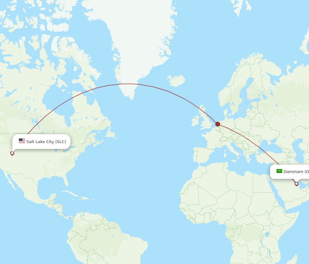SLC-DMM flight routes