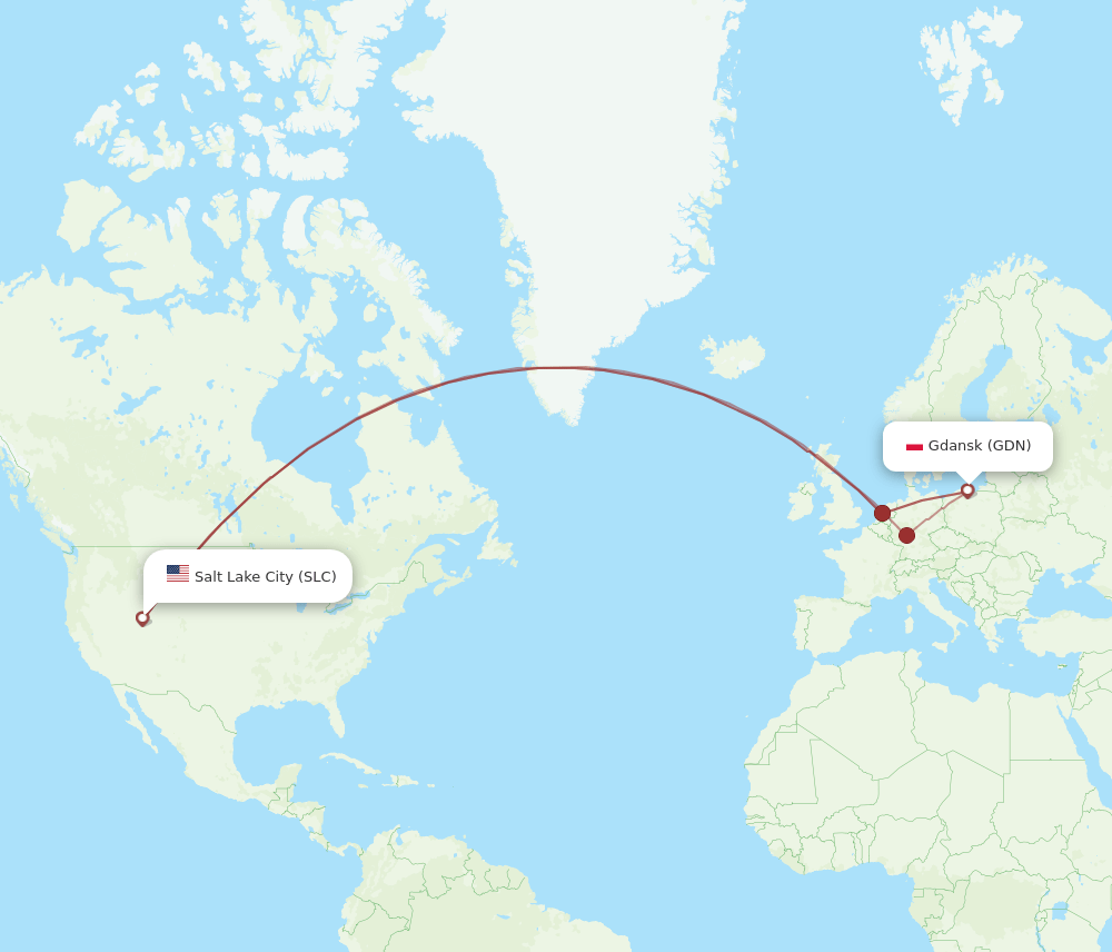 SLC-GDN flight routes
