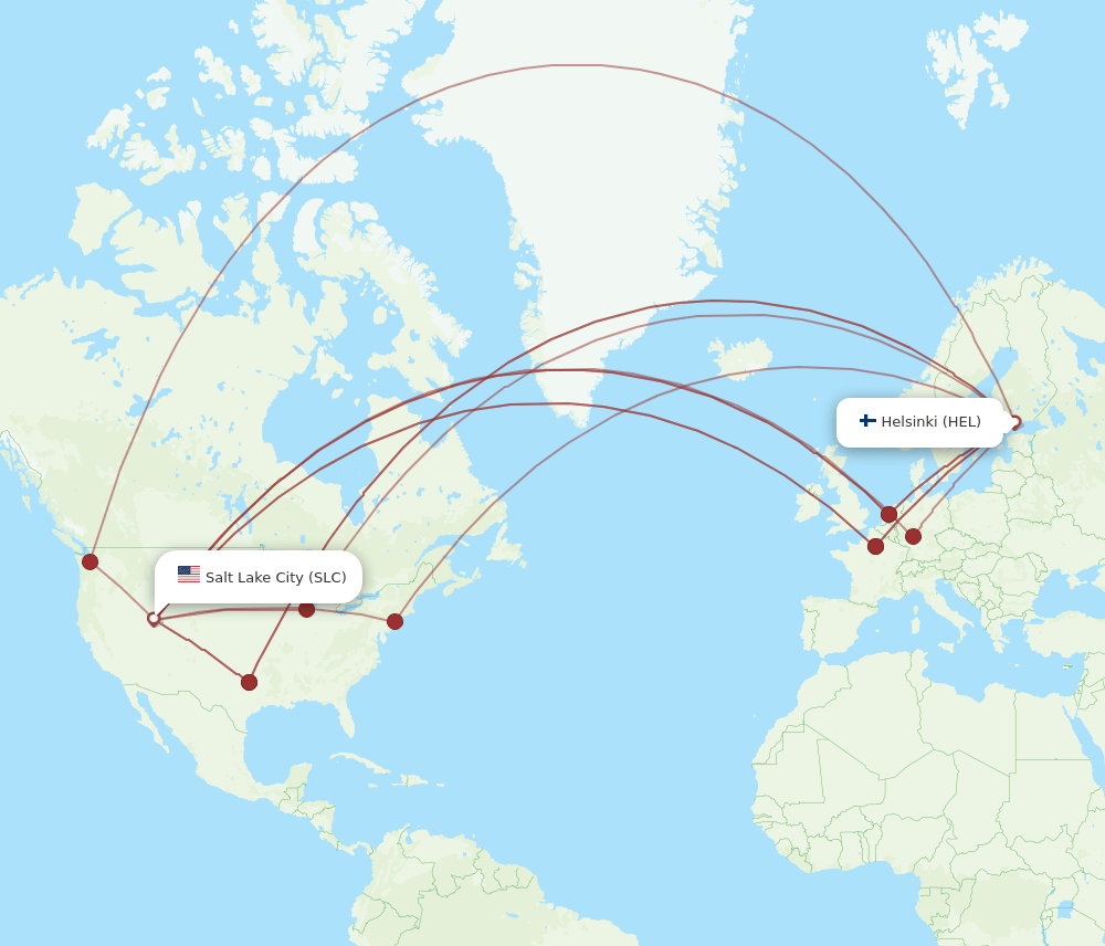 SLC-HEL flight routes