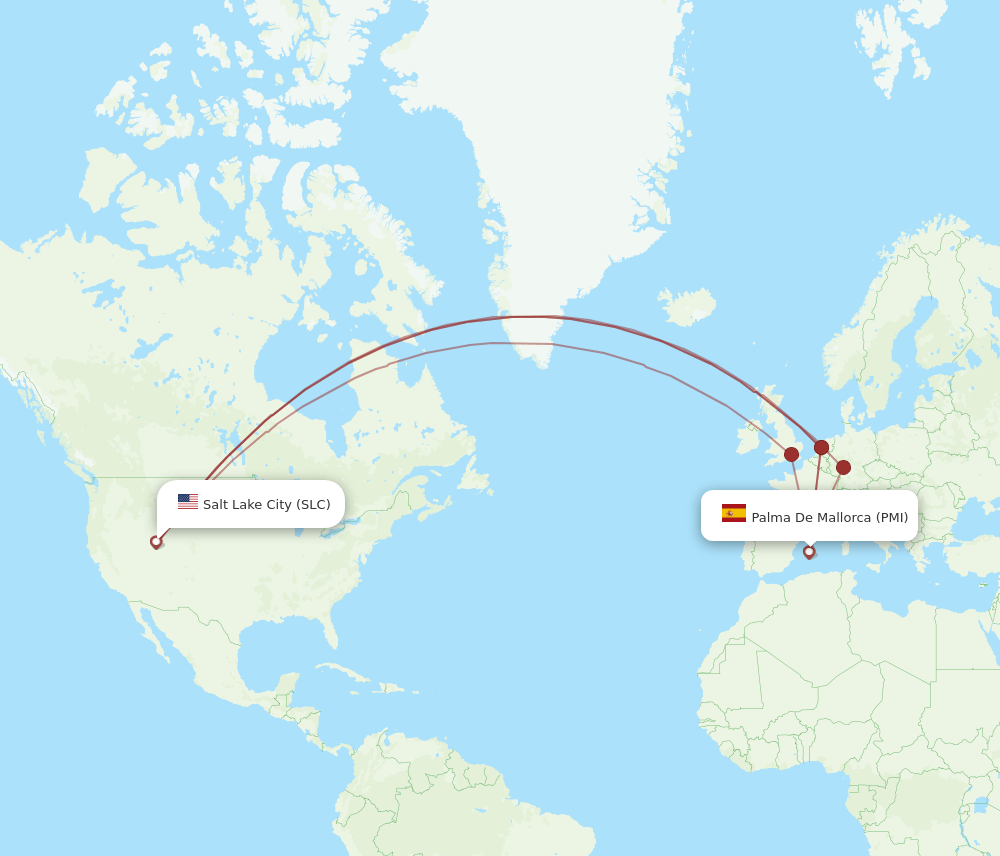SLC-PMI flight routes