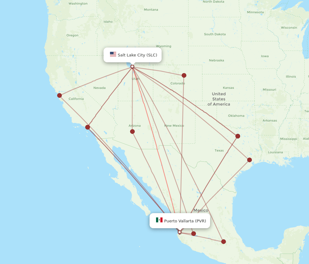 SLC-PVR flight routes