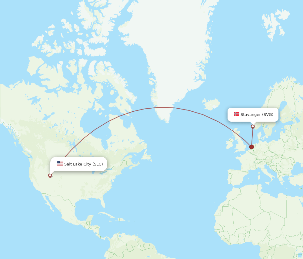 SLC-SVG flight routes