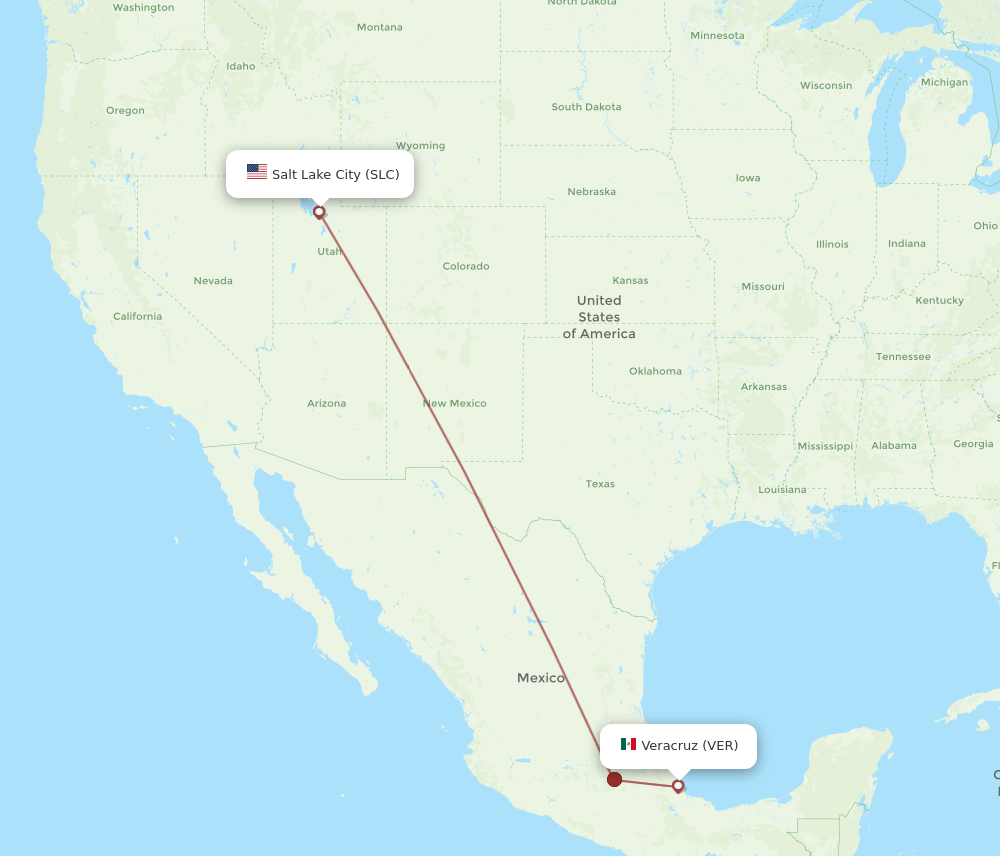 SLC-VER flight routes