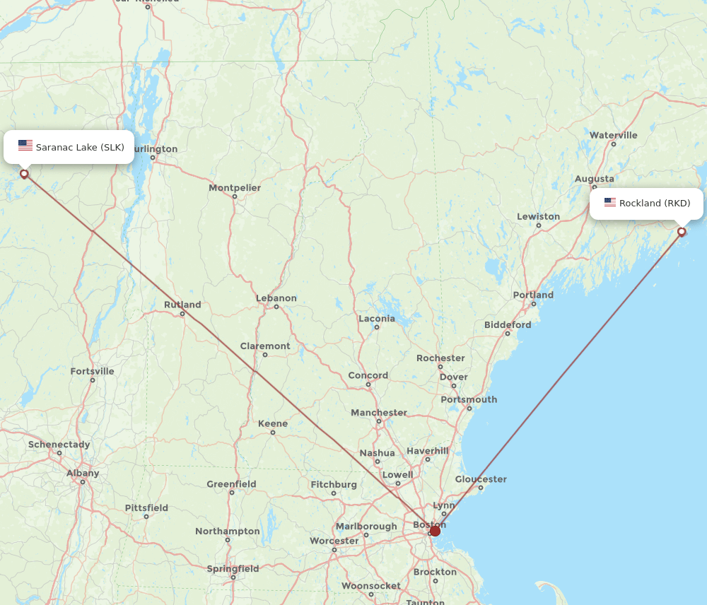 SLK-RKD flight routes
