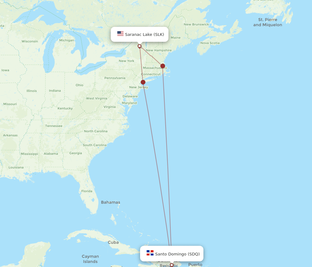 SLK-SDQ flight routes