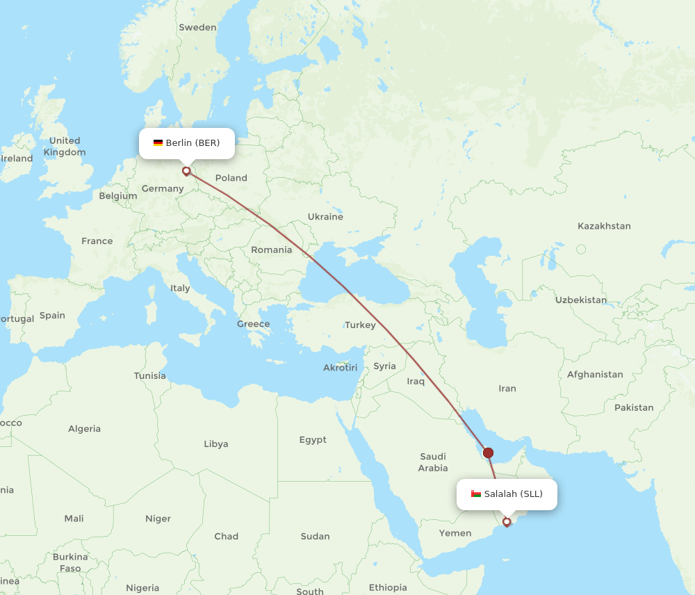SLL-BER flight routes