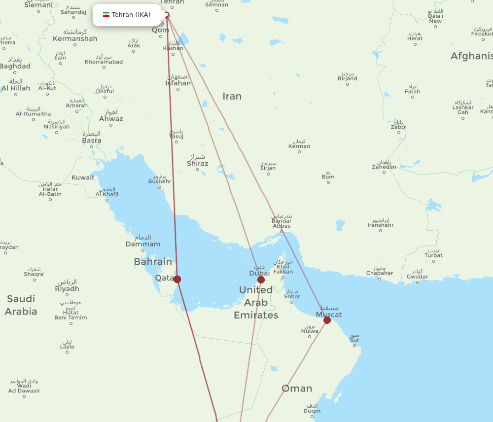 SLL-IKA flight routes