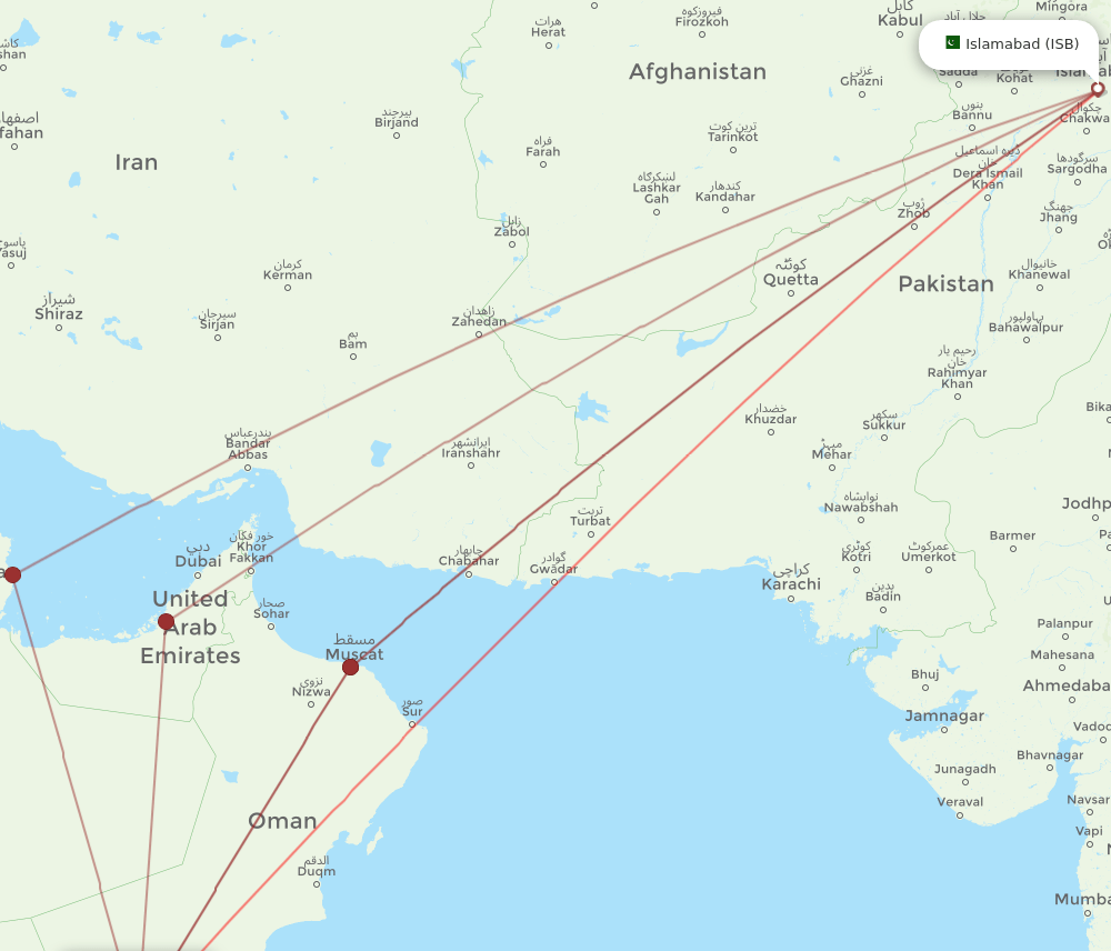 SLL-ISB flight routes