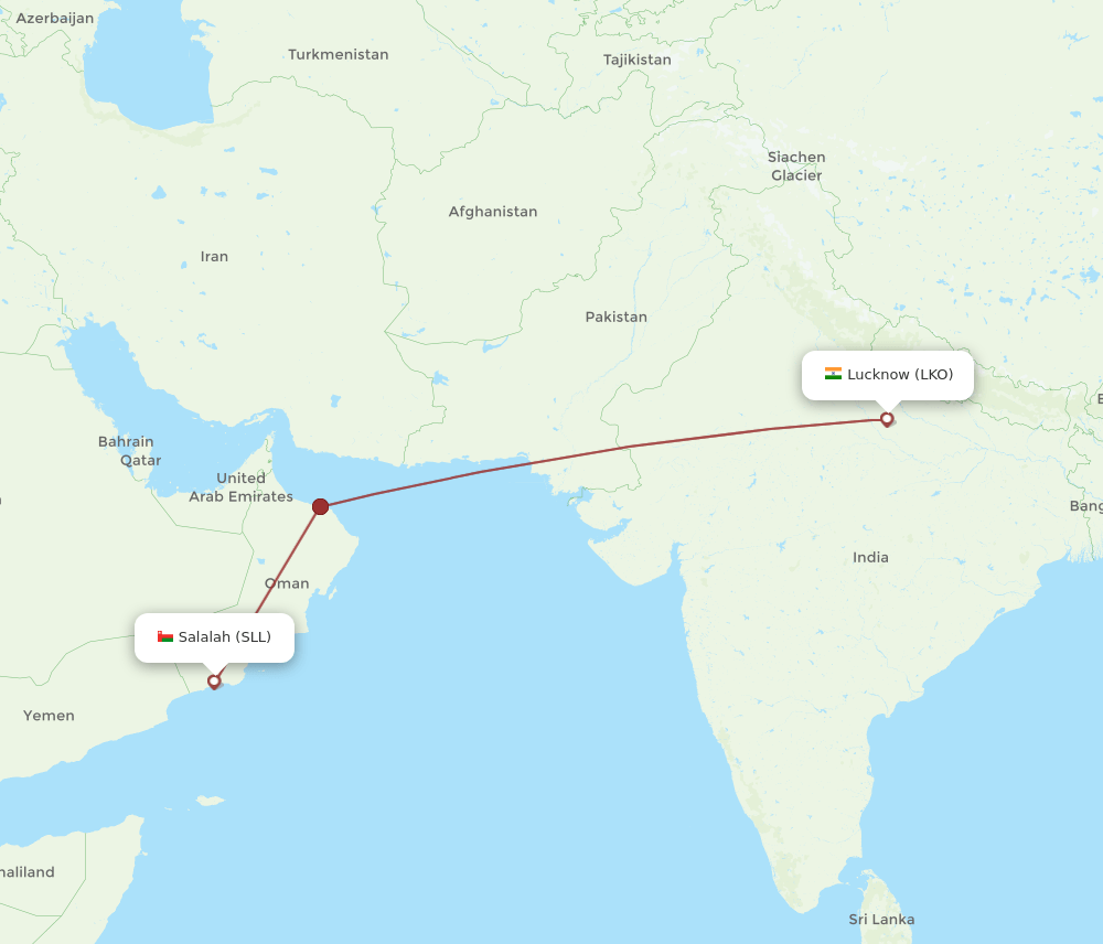 SLL-LKO flight routes