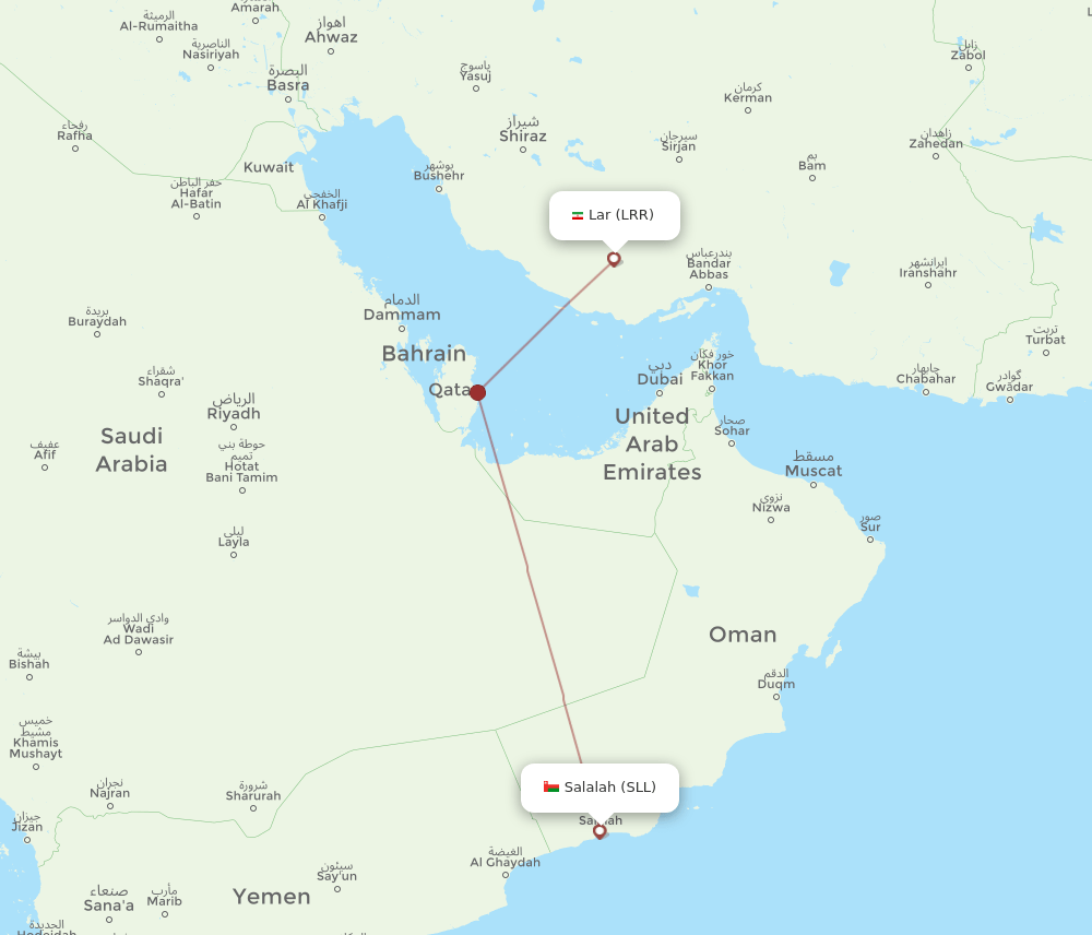 SLL to LRR flights and routes map