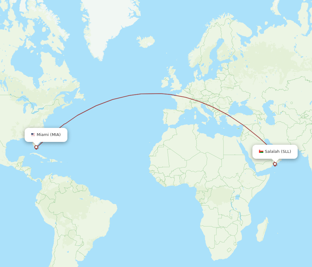 SLL-MIA flight routes