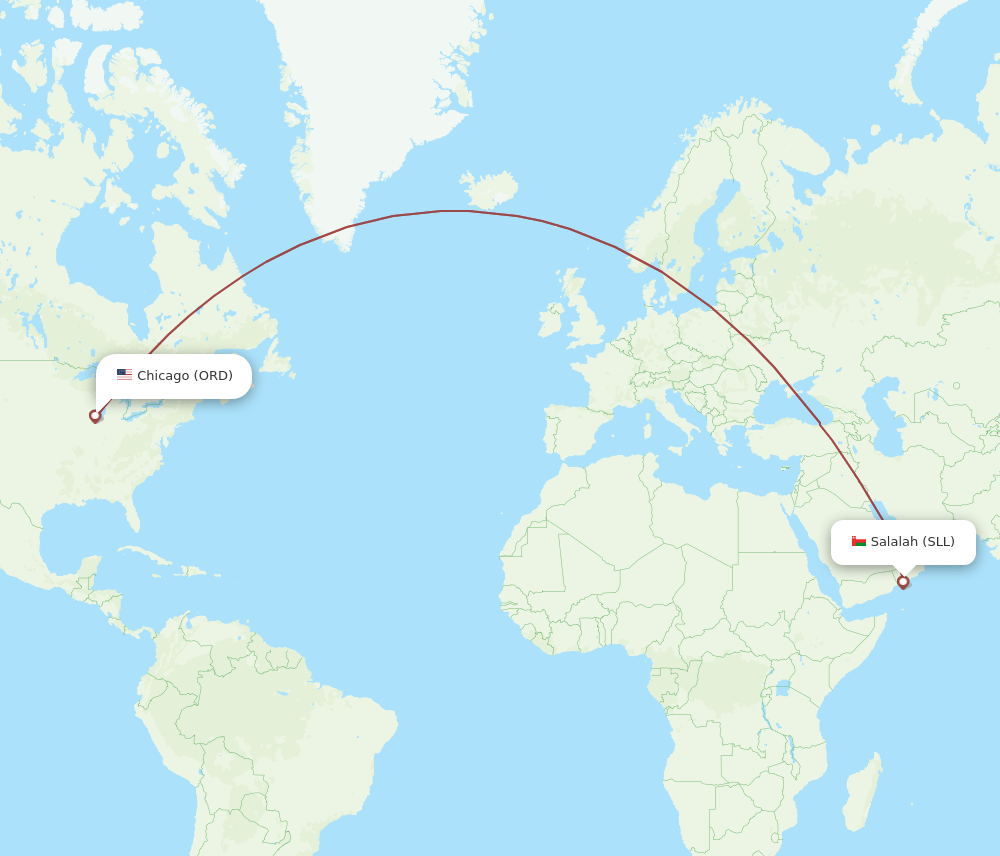 SLL-ORD flight routes