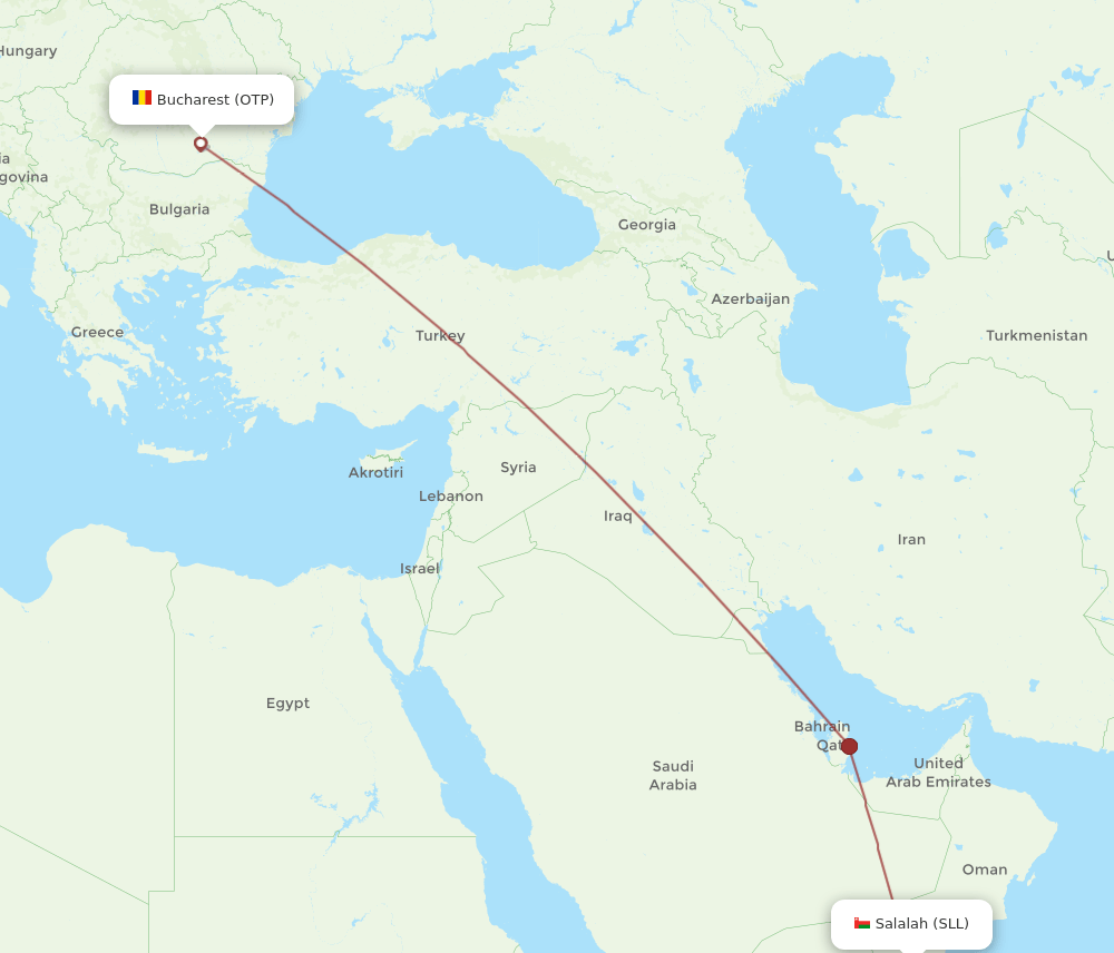 SLL-OTP flight routes