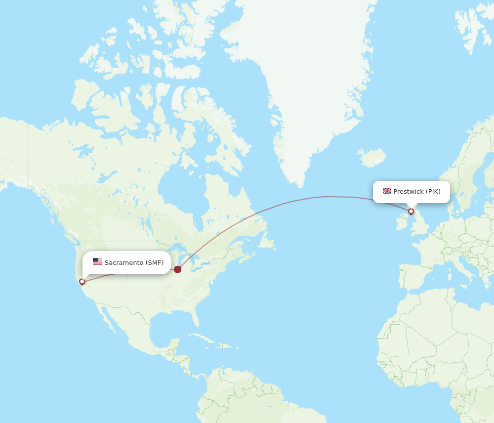 SMF-PIK flight routes