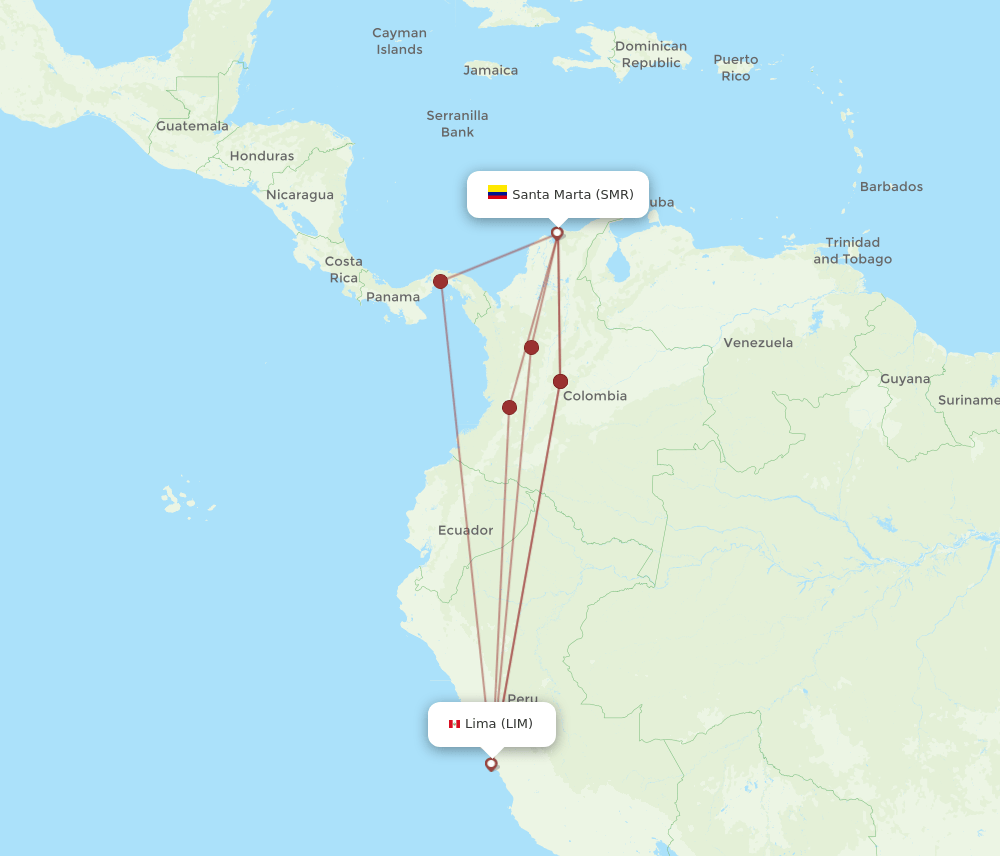 SMR-LIM flight routes