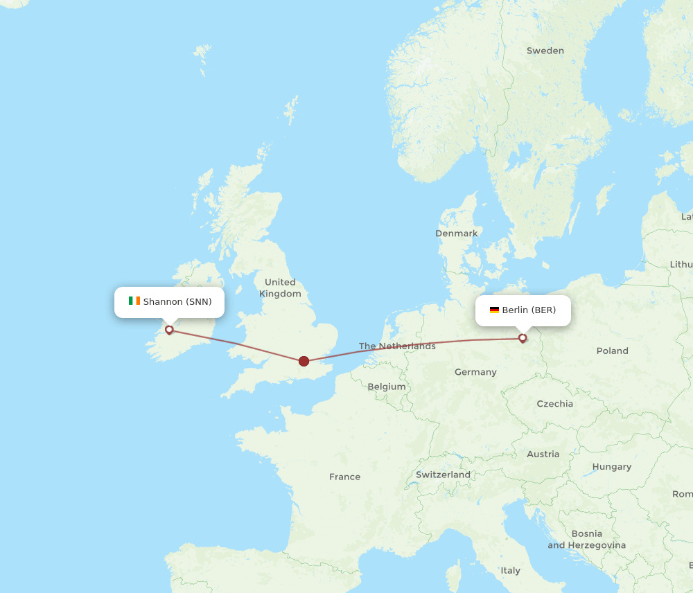 SNN-BER flight routes
