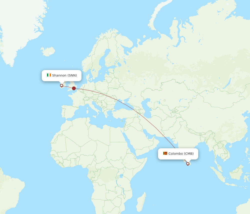 SNN-CMB flight routes