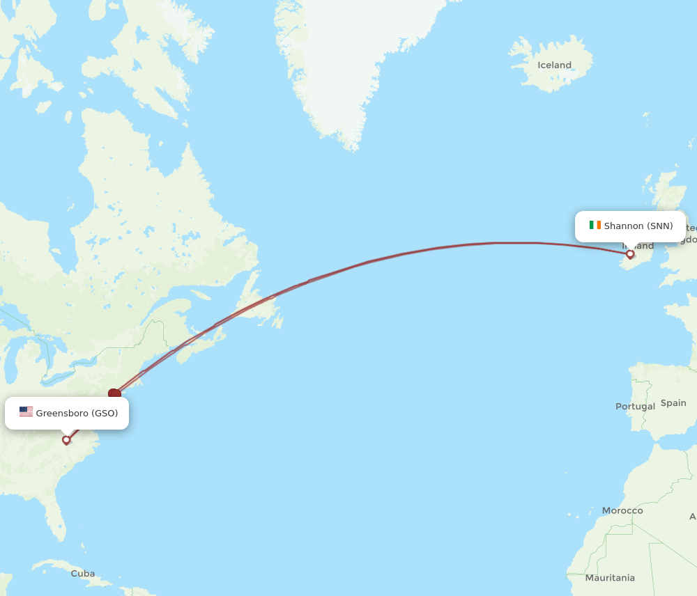 SNN-GSO flight routes