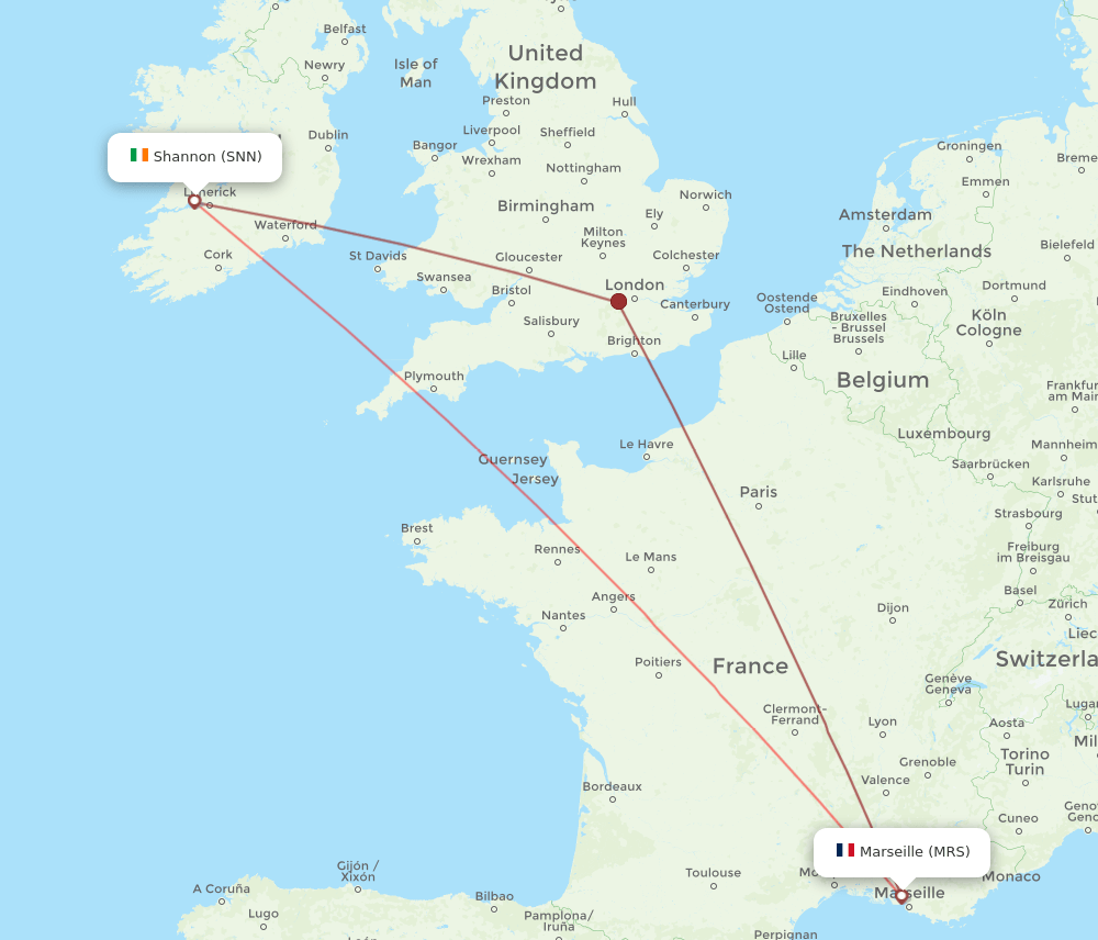 SNN-MRS flight routes