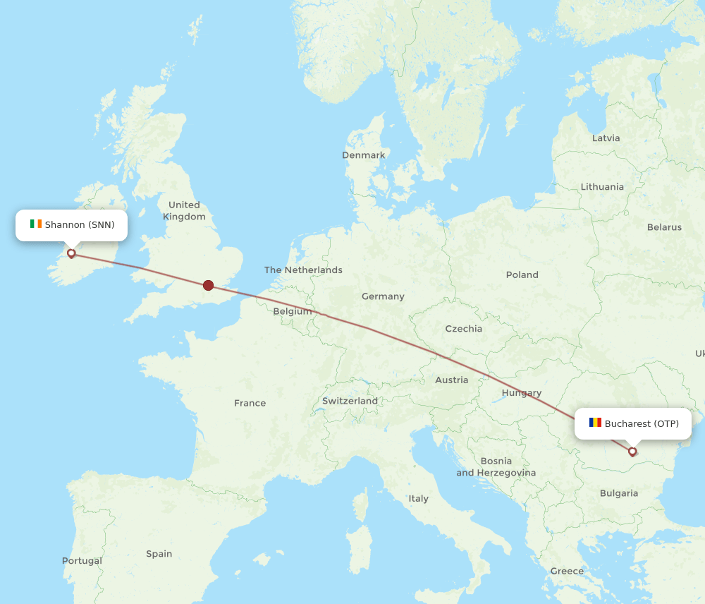 SNN-OTP flight routes