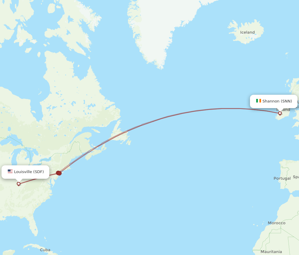SNN-SDF flight routes