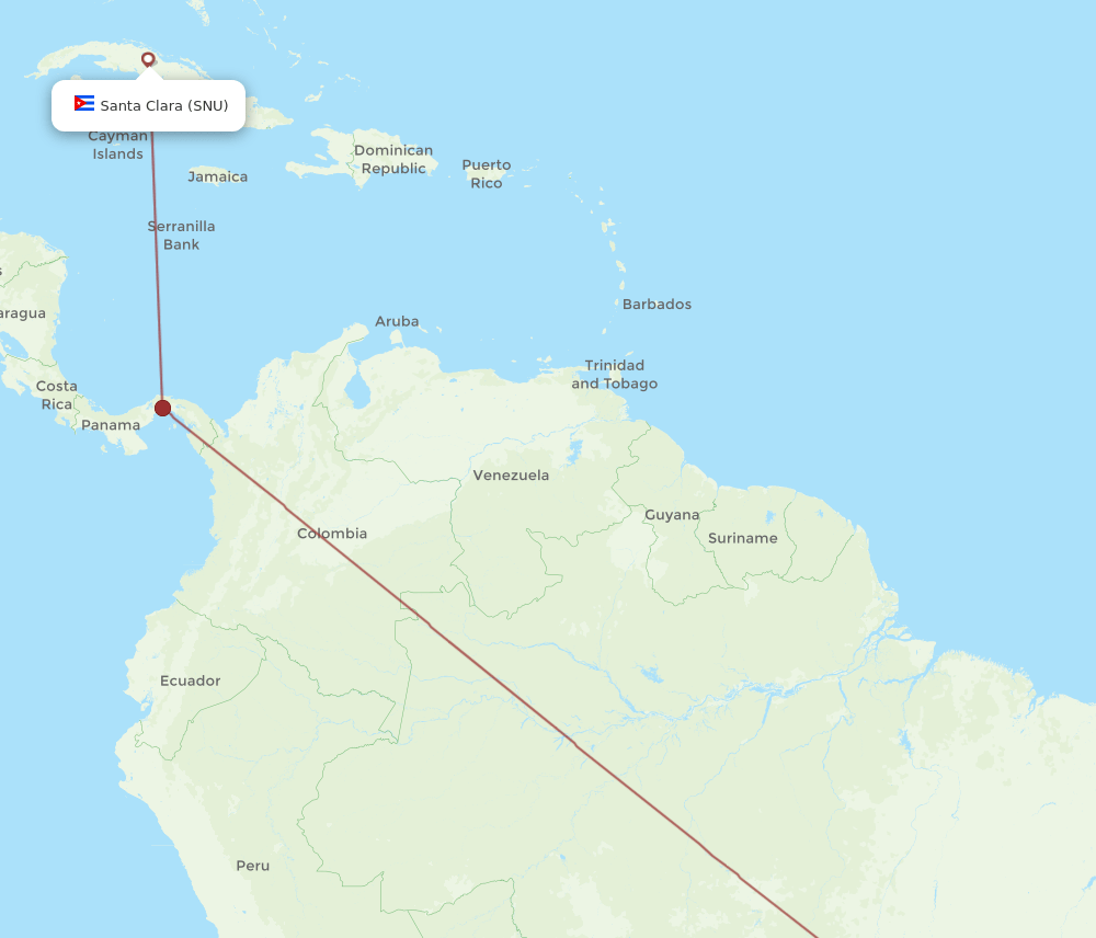SNU to BSB flights and routes map
