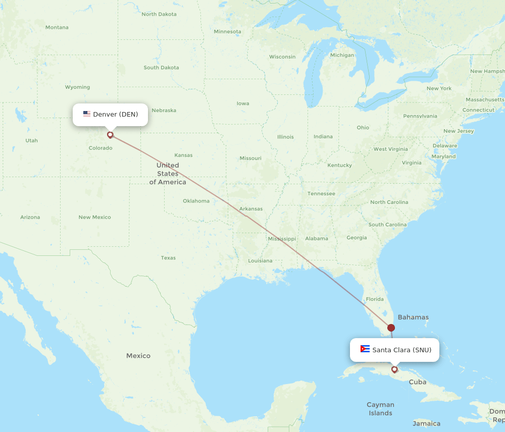 SNU-DEN flight routes