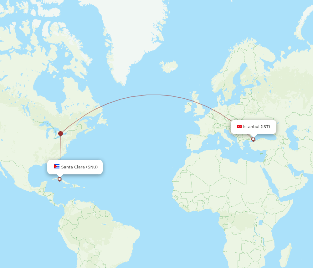 SNU-IST flight routes