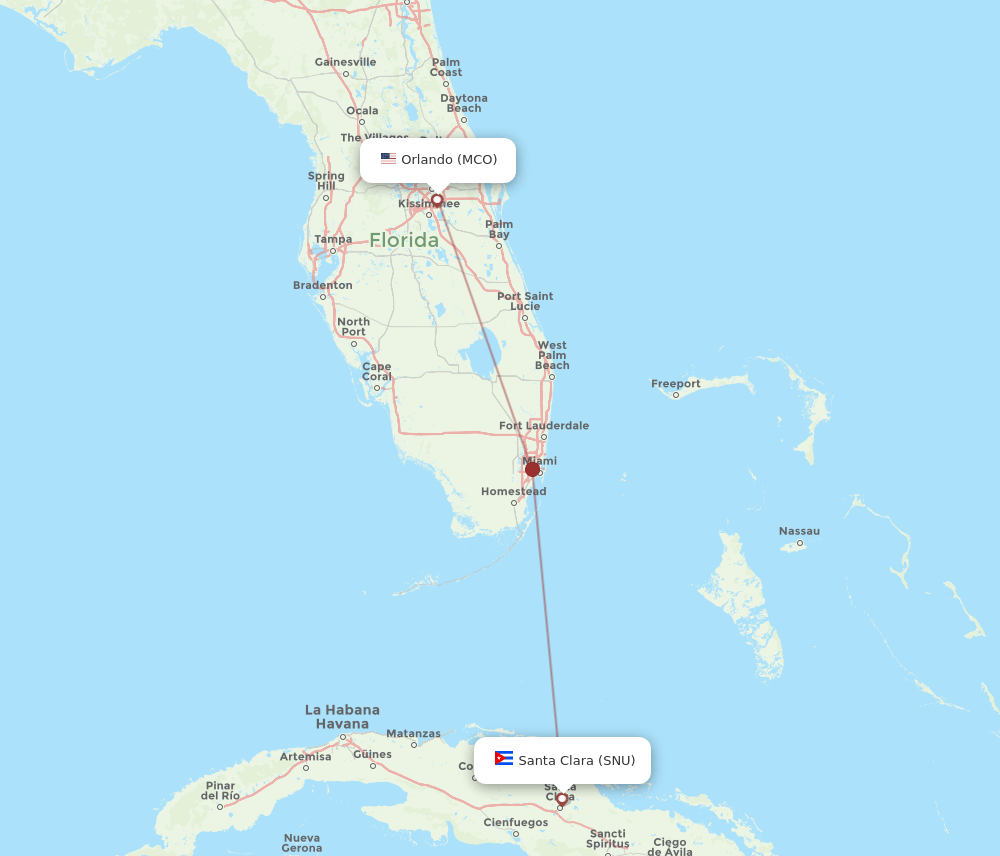 SNU-MCO flight routes