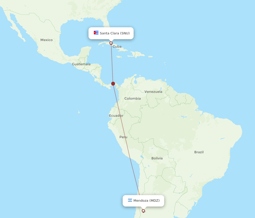 SNU-MDZ flight routes