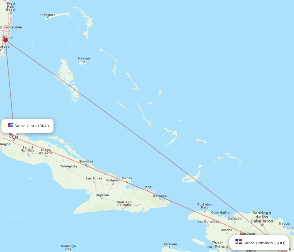 SNU-SDQ flight routes