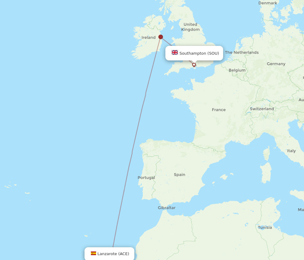 SOU-ACE flight routes