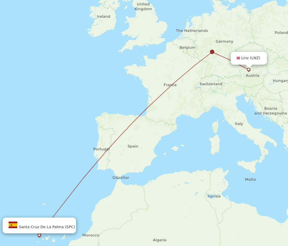 SPC-LNZ flight routes