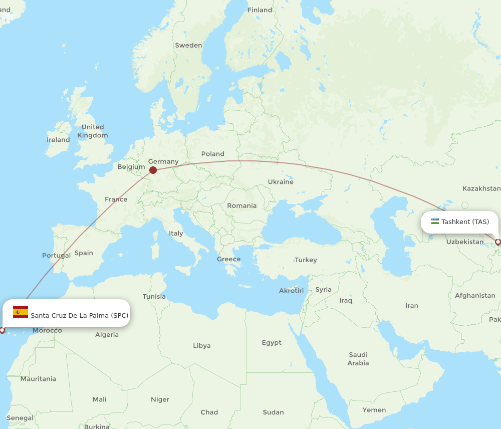 SPC-TAS flight routes