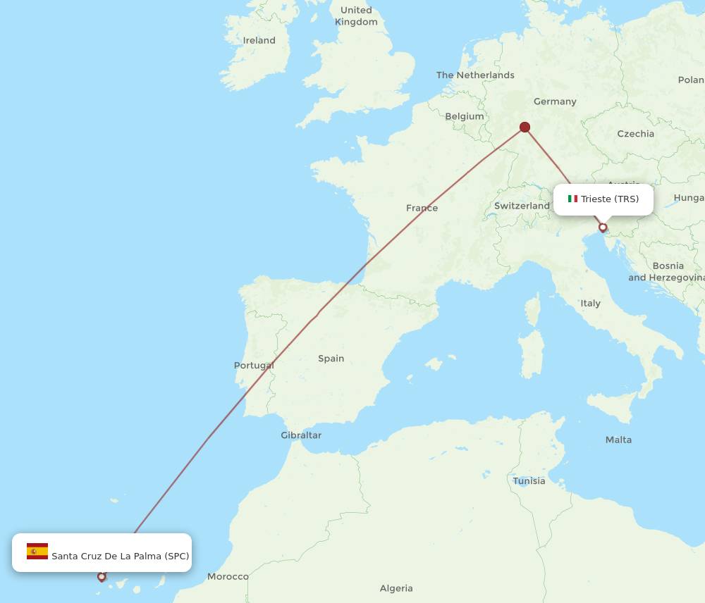 SPC-TRS flight routes